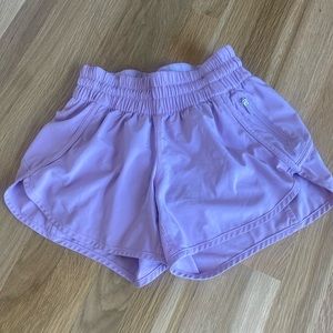 LuLu Lemon Track That mid rise lavender shorts